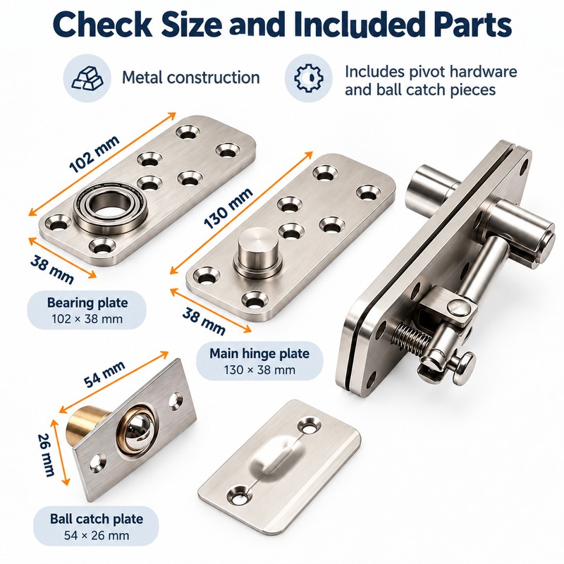 Hidden Door Hinge Partition Hinge for Interior Doors – Concealed