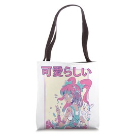 Kawaii Candycore Adorable Anime Girl Tote Bag