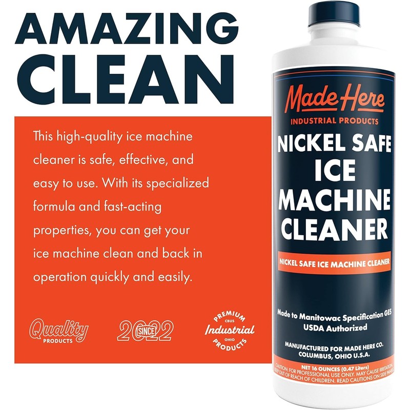 Made Here Co. Nickel Safe Ice Machine Cleaner and Descaler16