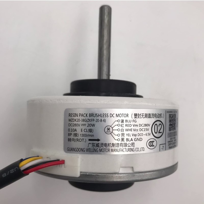 Air Conditioner Indoor Motor WZDK20-38G (ZKFP-20-8-6) 20W DC Brushless Fan