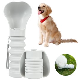 lomdung Dog Water Bottle, Portable Drinking Bottle, Leak-proof Outdoor Drinking Bottle, BPA-Free, Safe, Durable and Foldable, for Dogs and Cats on the Go Travel and Birthday