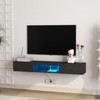 TREATLIFE HOME Maximize Space with Wall Mounted Floating TV Stand,