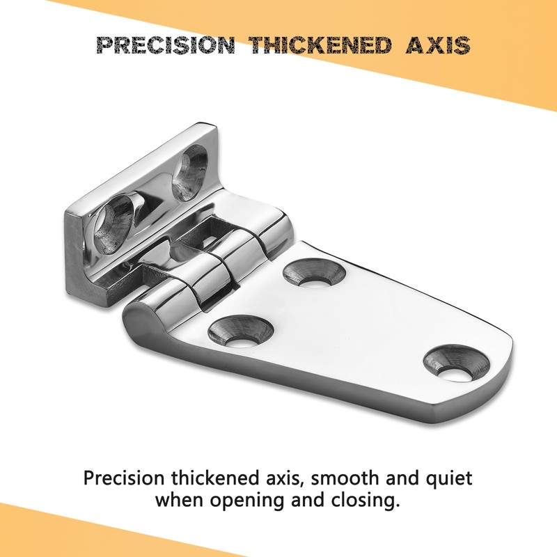 DIALESHU 2 Pack Heavy Duty Boat Hinges 316 Stainless Steel