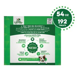 GREENIES Original TEENIE Natural Dental Care Dog Treats, 54 oz. Pack (192 Treats)