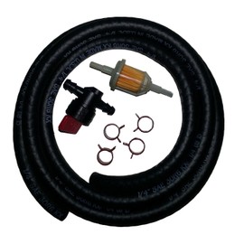 Carburetor Fuel Line Replacement Kit for Kawasaki, Tecumseh, Briggs and Stratton, and Kohler Engines 7 Piece Bundle with Shut-off Valve