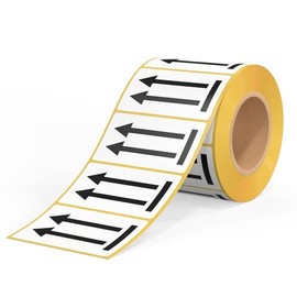 Multi-Shopping Warning Labels Double Arrow – Shipping Labels – Side Up 74 x 105 mm 500 Labels Parcel Stickers Alignment Arrows