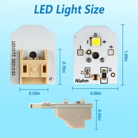 WR55X11132 LED Refrigerator Light for GE Refrigerator (Only LED Light), Compatible WR55X25754 WR55X30602 WR55X26486 EAP12172918 4590213 PS12172918 AP6261806, Waterproof and Bright - 6 PCS