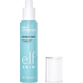 e.l.f. Cosmetics Holy Hydration! Hidratante niebla de coco, refresca, calma y revitaliza la piel, aroma tropical, 2.7 onzas líquidas (paquete de 1)
