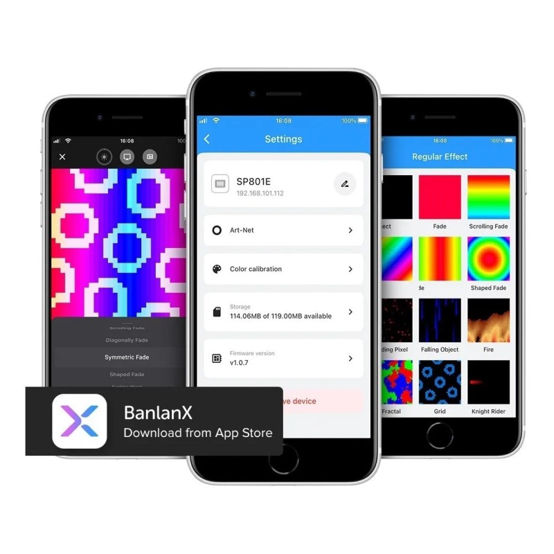 Controlador Sp801e Wifi Matriz 4096 Ws2811 Ws2812b Art-net