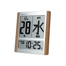 ADESSO Watch Display On/Off Switch Mega Weekday Daily Tear-off Calendar Digital Large Size Easy to Read Radio-controlled Clock・Clock Display On/Off・12/24 Hour・Morning/Afternoon/Night Detailed Display