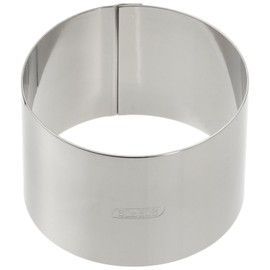 Ibili Pastry Ring 9x6 cm of Stainless Steel, Silver, 9 x 6 cm