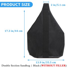 NVAAV Set of 4 Extra Large Heavy-Duty Canopy Weights Sandbags(240lbs) - 1680D Pop Up Tent Sand Bags for Instant Outdoor Sun Shelter Canopy and Patio Umbrella