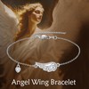 URONE Angel Wing Bracelet for Women 925 Sterling Silver Angel