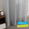 TERLYTEX Silver Sheer Curtains 84 Inch Long - Chic Sparkle