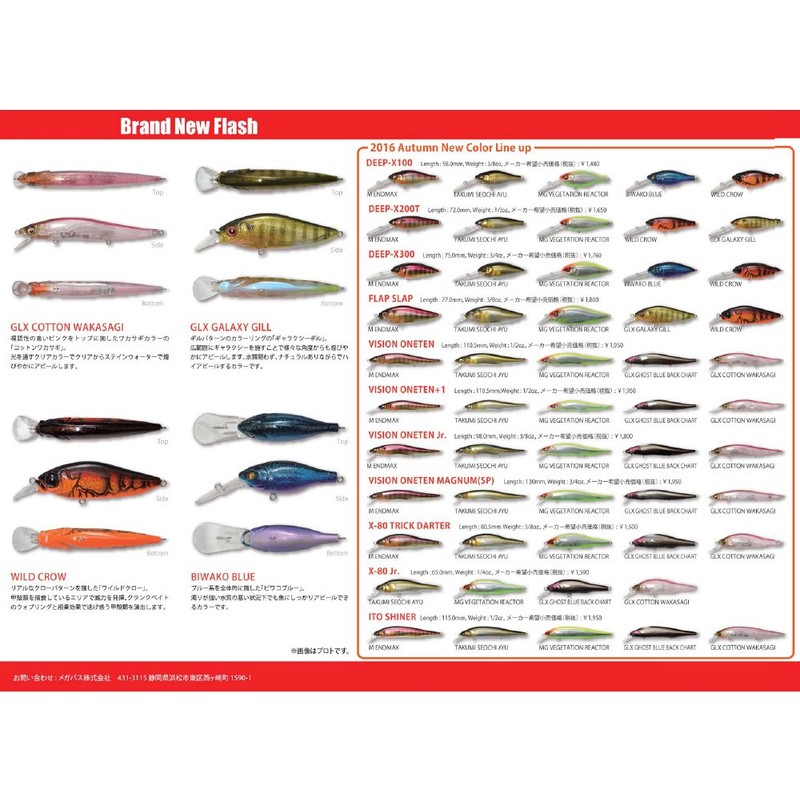 Megabass Lure DEEP-X300 BIWAKO Blue 36043