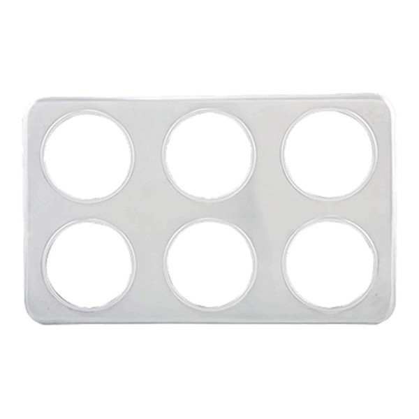Winco Adaptor Plate with Six 4-3/4-Inch Inset Holes