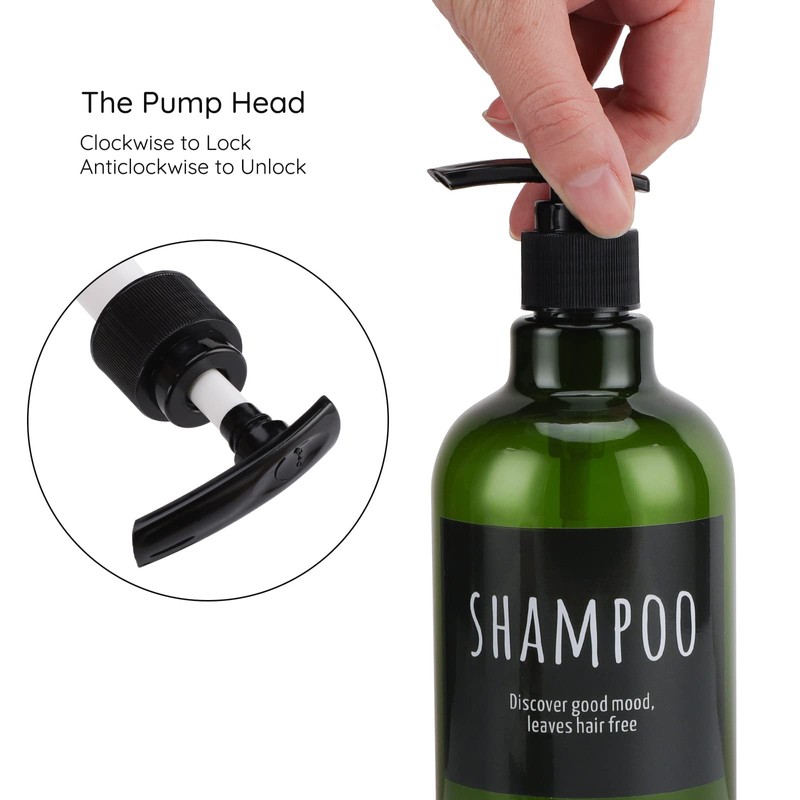 Segbeauty 16.9 oz Shampoo Dispenser, Pack of 3 Green Shampoo