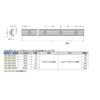 Sugatsune Industrial MLG20-200 190045763 Multi-Roller Linear Guide Rail
