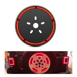 Nilight Spare Tire Brake Light Wheel Light 3rd Third Brake Light Rear lights for Wrangler 2007-2018 JK JKU YJ TJ Red Light