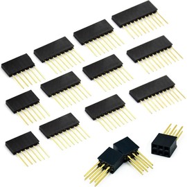 Treedix 4 Sets of Stacking Headers Kit Removable Female Heads Compatible with Arduino UNO R3 (15 Pieces in Total)