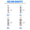 Glarks 220Pcs Non-Insulated Butt Connectors Assortment Kit, 22-16/16-14/14-12/12-10 AWG Gauge