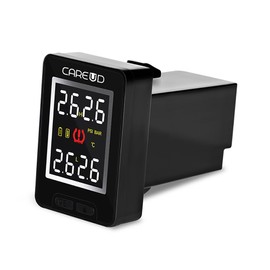 HUAHAT HuaHat U912 Tire Pressure Monitor System TPMS Real Time Tracking Temperature Pressure 4 Internal or External RF Sensors for Toyota/Honda/Nissan/Mazda(S/Toyota,U912WFtoyota with Black/4 External Sensors)