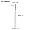sourcing map 6pcs 100-120 Grits Diamond Grinding Bit 2mm Cylinder