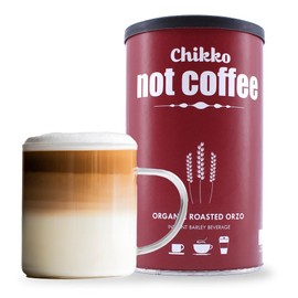Chikko Not Coffee Organic Orzo Instant Coffee, 150 g, Roasted Barley Coffee, Alternative to Decaffeinated Coffee, Free from Additives and Chemicals, 100% European Product