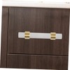 GRIRIW Simple Style Acrylic Drawer Pulls Replacement Handles for Cabinets
