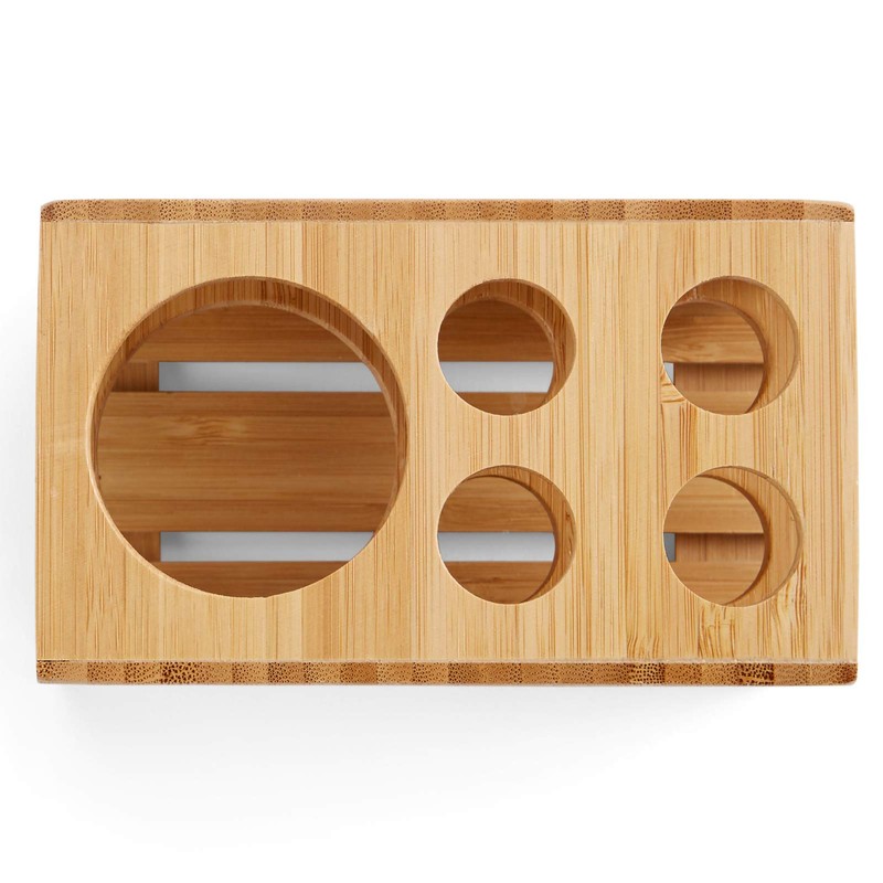 Kozy Bath 100% Natural Bamboo Toothbrush and Toothpaste Holder Stand