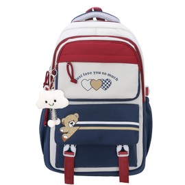 Amythe School Backpack Teenager Girls, 2025 Backpack School High School Bag for 15.6 Inch Laptop School Travel School Bag Casual 26L, 751, blue