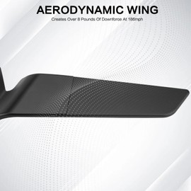 LKV Motorcycle Rearview Mirrors - CNC Upgraded Universal 10MM 8MM Stealth Mirrors Rotating Wind Wing Side Mirror for 1290 Super Duke R Evo KAWASAKI Z650 Z900 Yamaha MT07 MT09