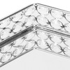 Crystal Tray Mirror Hex Shaped Multifunctional Dessert Pastry Fruit Storage