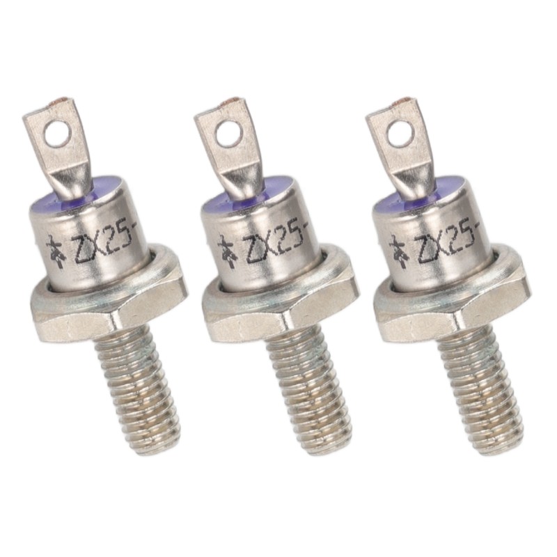 3PCS Rectifier Diode Spiral 25A Iron High Hardness Spiral Rectifier