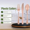 Rose Gold Solid Assorted Plastic Cutlery - Classy & Elegant