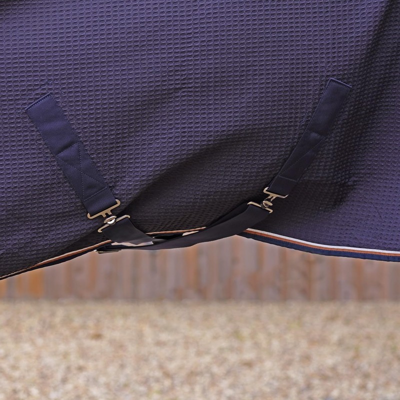 Shires Tempest Original Waffle Rug - Navy Blue 6ft0