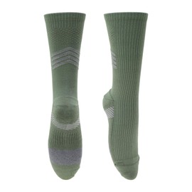 A ABSOPRO Cycling Socks Quick-Drying Anti-Slip Deodorizing Anti-Friction Outdoor Bike Socks Green Size l Men 1 Pair Color Matching Reflective Irregular Pattern