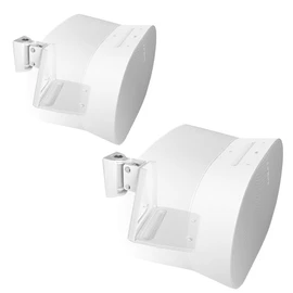 EMAQUIN Wall Mounts Brackets-Pair Set(2PCS) for Sonos Era 300 Speaker(Include 2PCS,Swivel and Tilt,Sturdy Metal,Enduring Paint Finish,Easy to intall,Compatible with Sonos Era 300,White Pair)