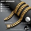 WinTrend Cuban Link Chain Necklace or Bracelet with Bling Bling