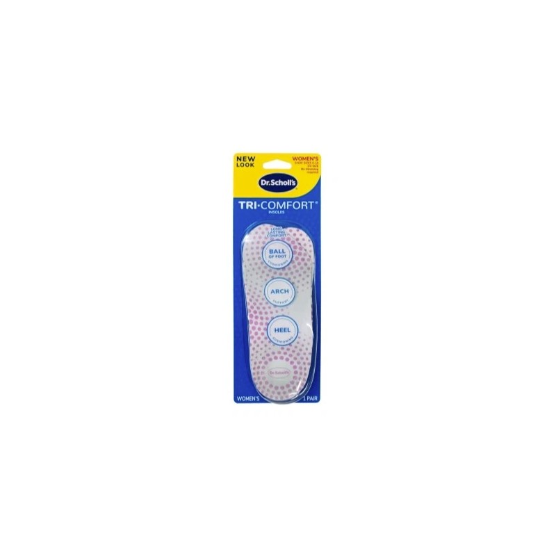 3 Pack Dr Scholl's Tri Comfort Insoles for Women Size