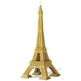 Piececool 3D Puzzle Metal Eiffel Tower, Scenic Buildings Craft Model Kits for Adults to Build, 3D Puzzles Adult Teens for 304 Stainless Steel, Home Decoration, Collection, 96 Pieces