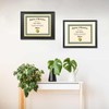 LTYHHK 14x17 Diploma Frame Solid Wood Black, Displays 14x17 Diplomas