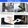 YIBEICO Folding Grab Bars for Doorway/Stairs Assist for Seniors, Flip
