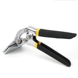 Chesoon Jaw Sheet Metal Hand Seamer, Sheet Metal Bender Manual Metal Bending Pliers Flattening Tool with Non-Slip Grip, 80mm Straight