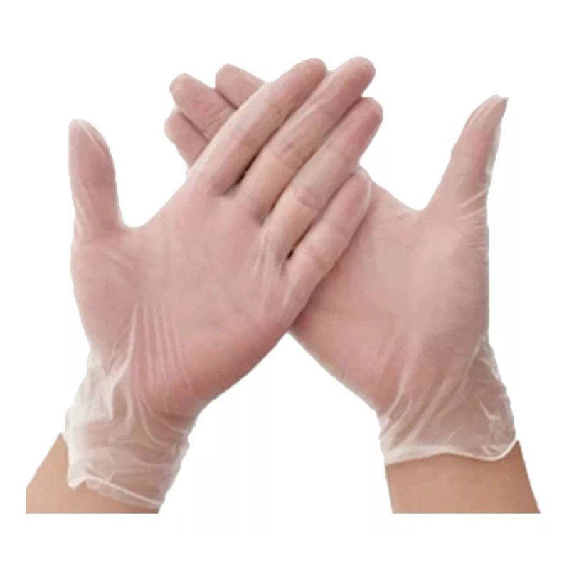 UniSeal Guante Vinyl Vinil Uniseal Sin Polvo Trasparente C/100 T/m
