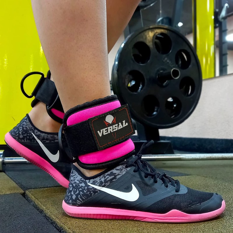 VERSAL Ankle Straps for Cable Machines Attachment Gym Ankle Cuff