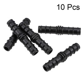 sourcing map Barb Drip Pipe Connector 16PE Hose Fitting Straight for Garden Agricultural Irrigation System, Plastic 10pcs