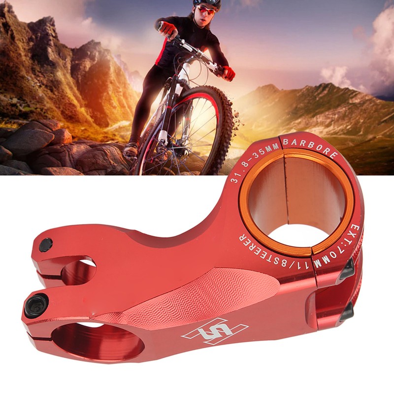 Bicycle Stem Bike Riser 70MM Ultra Light ‑17 Degree for