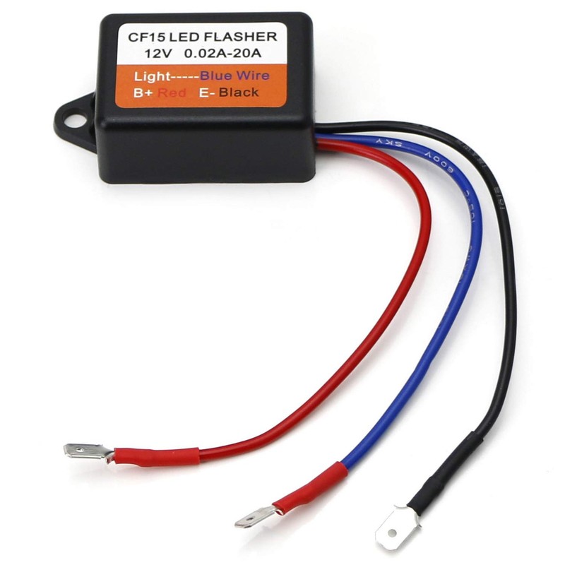 iJDMTOY 3-Pin CF13/CF14 Interchangeable CF15 Electronic LED Flasher Relay As