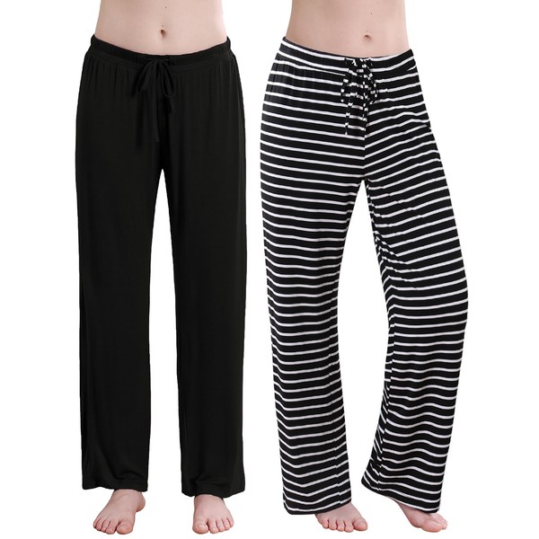 Air Curvey Womens Pajama Pants Soft Lounge Pants with Pockets
